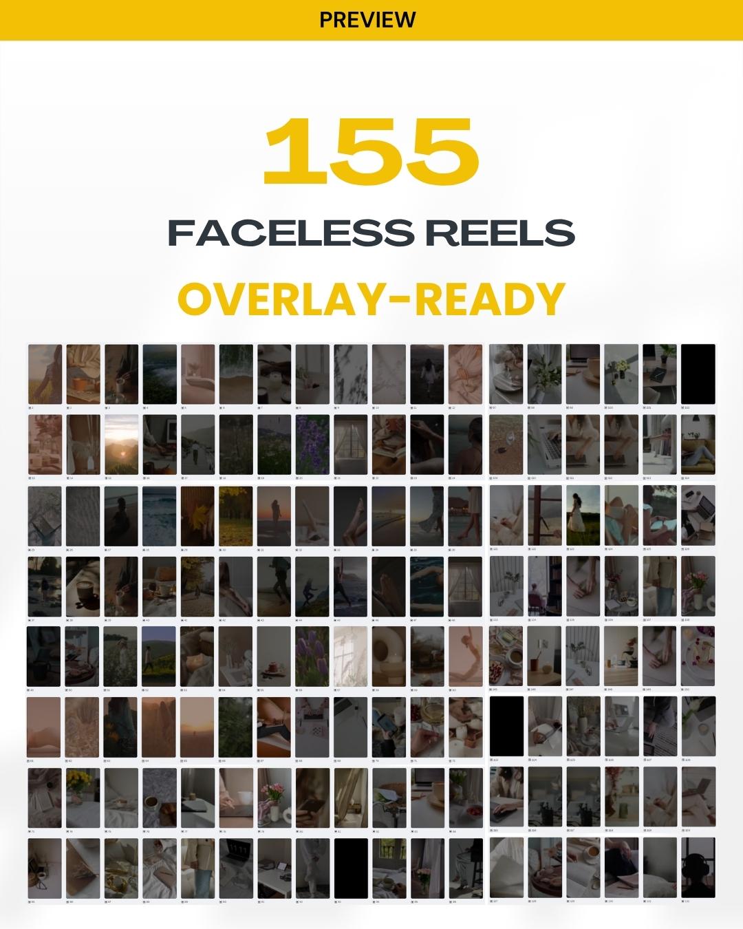 155 Overlay-Ready Faceless Reels