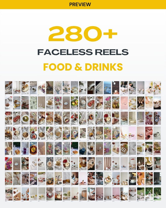 288 Food & Drinks Faceless Reels