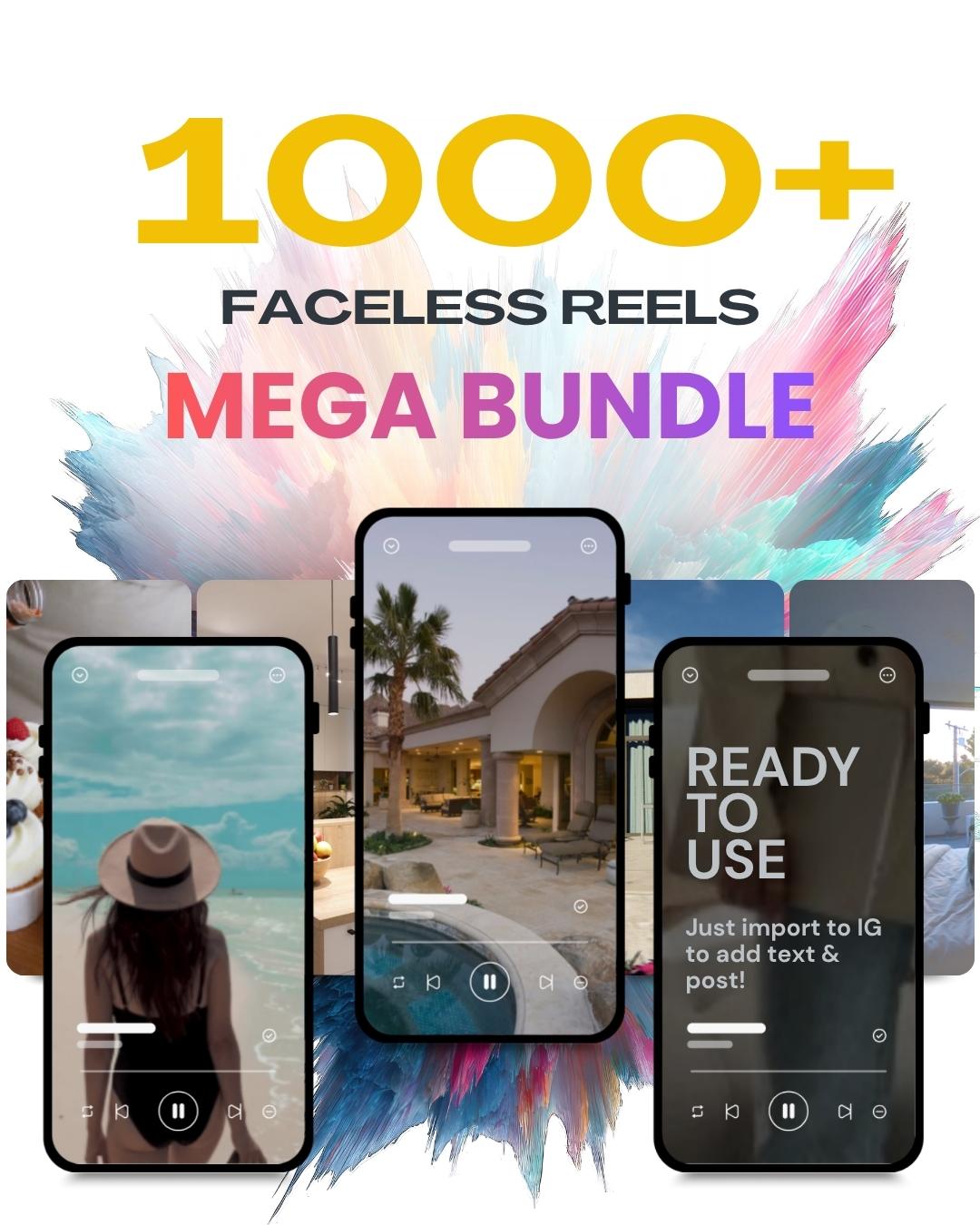 1000+ Faceless Reels Mega Bundle