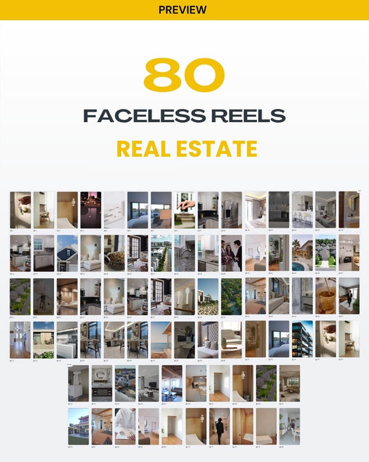 Real Estate Videos – 80 Faceless Reels