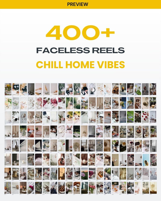 400+ Chill Home Faceless Reels