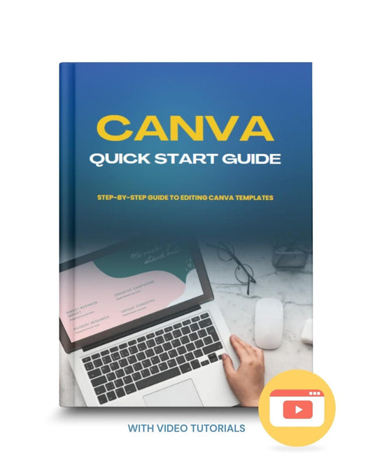 Canva quick start guide to editing canva templates