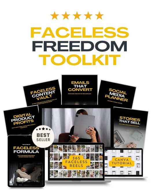 Faceless Freedom Kit Bundle for Faceless Marketing Success