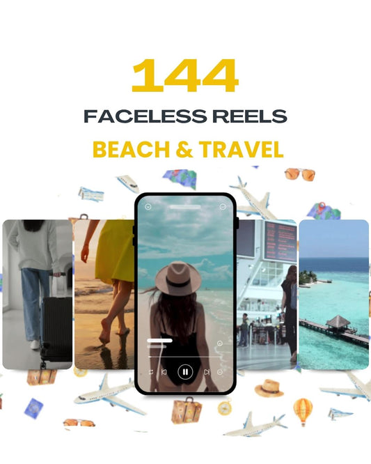 Travel Beach Videos – 140+ Faceless Reels